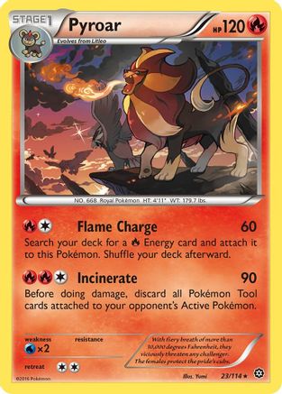 Pyroar/114 - XY Steam Siege Reverse Holofoil