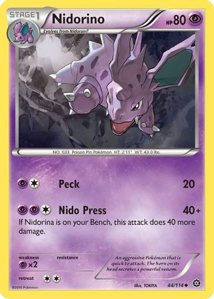 Nidorino 44/114 - XY Steam Siege