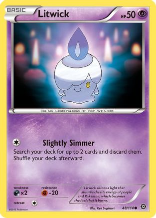 Litwick 48/114 - XY Steam Siege Reverse Holofoil