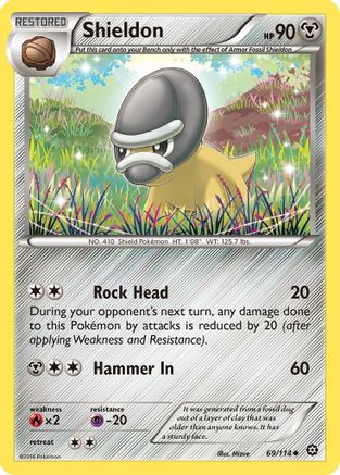 Shieldon 69/114 - XY Steam Siege Reverse Holofoil