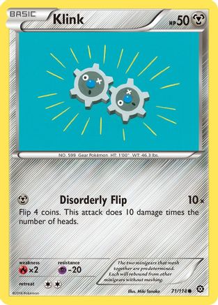 Klink 71/114 - XY Steam Siege Reverse Holofoil