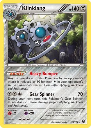 Klinklang 73/114 - XY Steam Siege Reverse Holofoil