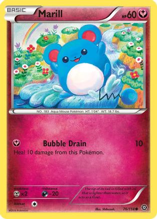 Marill 76/114 - XY Steam Siege Reverse Holofoil