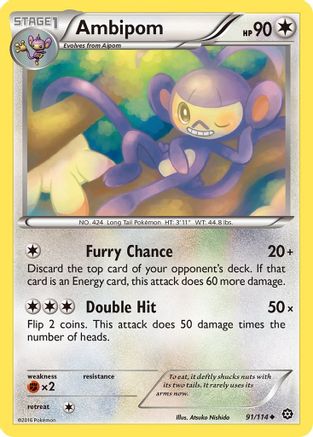 Ambipom 91/114 - XY Steam Siege
