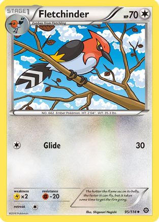 Fletchinder 95/114 - XY Steam Siege Reverse Holofoil