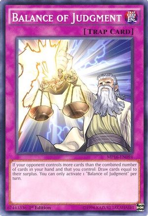 Balance of Judgment (MP16-EN094) - 2016 Mega-Tins Mega Pack 1st Edition
