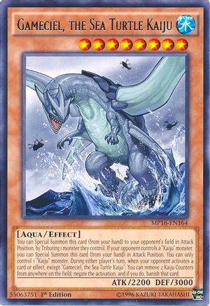 Gameciel, the Sea Turtle Kaiju (MP16-EN164) - 2016 Mega-Tins Mega Pack Unlimited