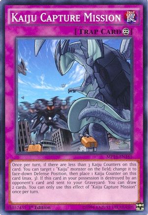 Kaiju Capture Mission (MP16-EN165) - 2016 Mega-Tins Mega Pack 1st Edition
