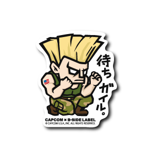 Street Fighter - Guile Small Sticker (B-SIDE LABEL)