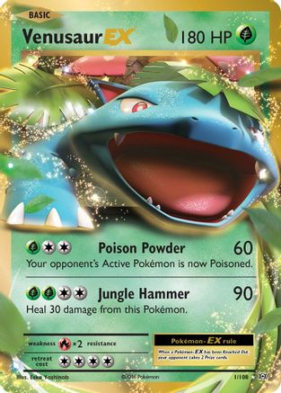 Venusaur EX 1/108 - XY Evolutions Holofoil