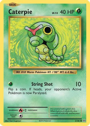 Caterpie 3/108 - XY Evolutions Reverse Holofoil