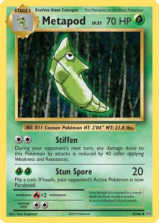 Metapod 4/108 - XY Evolutions Reverse Holofoil
