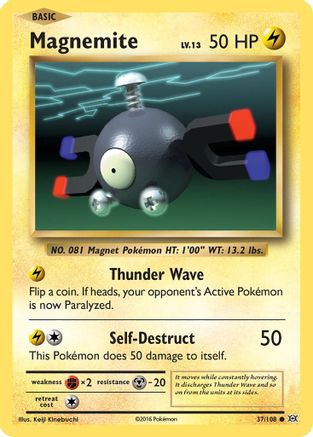 Magnemite 37/108 - XY Evolutions Reverse Holofoil