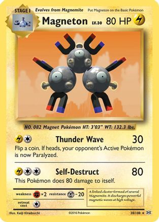 Magneton 38/108 - XY Evolutions Holofoil