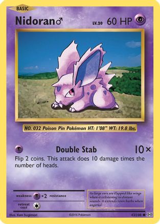 Nidoran M 43/108 - XY Evolutions