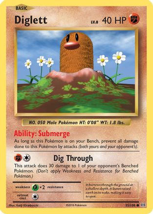 Diglett 55/108 - XY Evolutions