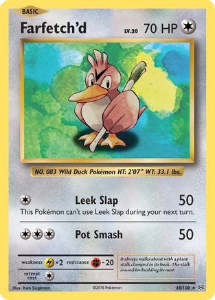 Farfetch'd 68/108 - XY Evolutions Reverse Holofoil