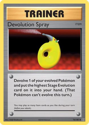 Devolution Spray 76/108 - XY Evolutions Reverse Holofoil