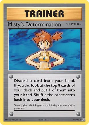 Misty's Determination 80/108 - XY Evolutions Reverse Holofoil