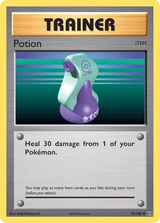 Potion 83/108 - XY Evolutions Reverse Holofoil