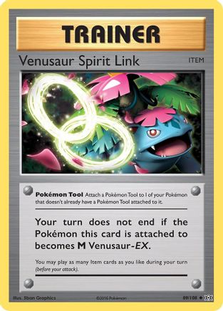 Venusaur Spirit Link 89/108 - XY Evolutions Reverse Holofoil