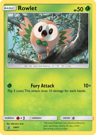 Rowlet - SM01/248 - SM Promos Holofoil