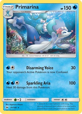 Primarina 41/149 - SM Base Set