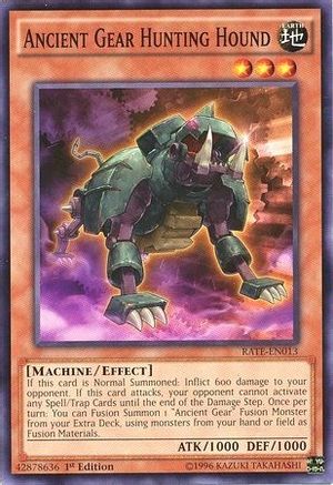Ancient Gear Hunting Hound (RATE-EN013) - Raging Tempest 1st Edition