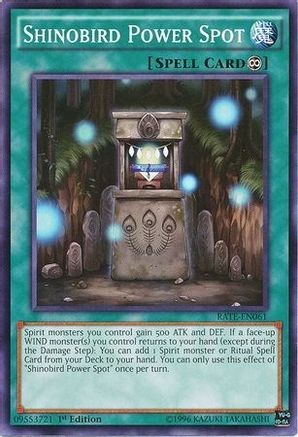 Shinobird Power Spot (RATE-EN061) - Raging Tempest Unlimited