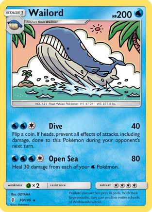 Wailord 30/145 - SM Guardians Rising