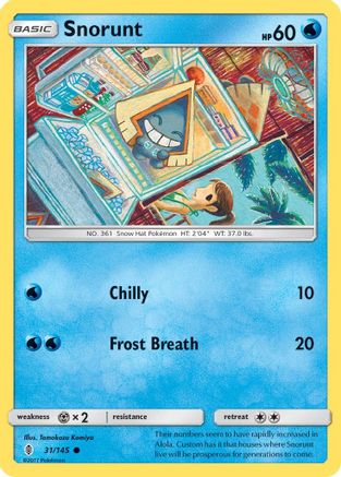 Snorunt 31/145 - SM Guardians Rising