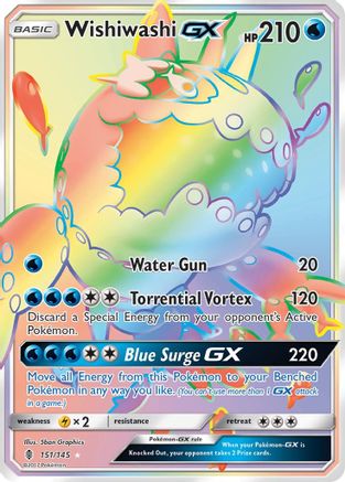 Wishiwashi GX (Secret)/145 - SM Guardians Rising Holofoil