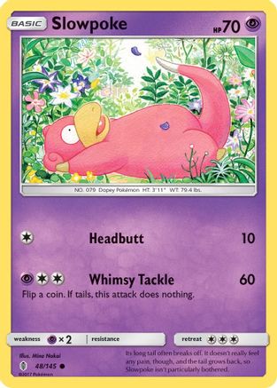 Slowpoke 48/145 - SM Guardians Rising Reverse Holofoil