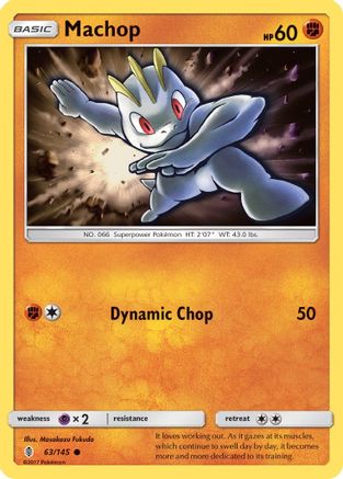 Machop (63) 63/145 - SM Guardians Rising Reverse Holofoil