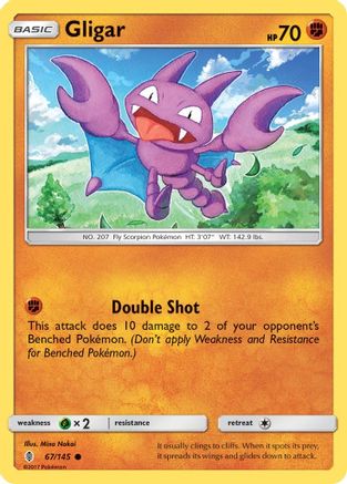 Gligar 67/145 - SM Guardians Rising Reverse Holofoil