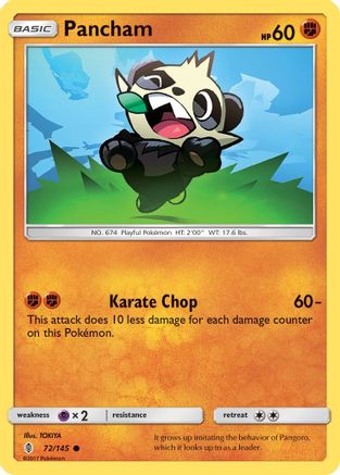 Pancham 72/145 - SM Guardians Rising Reverse Holofoil
