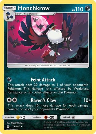 Honchkrow 79/145 - SM Guardians Rising Reverse Holofoil