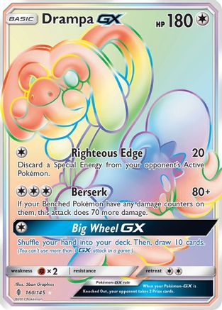Drampa GX (Secret)/145 - SM Guardians Rising Holofoil