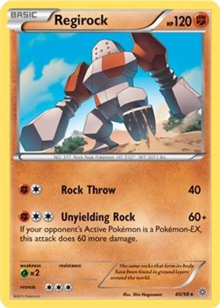 Regirock - 40/98 (XY Ancient Origins) - Deck Exclusives Holofoil