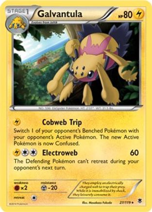 Galvantula - 27/119 (XY Phantom Forces) - Deck Exclusives Holofoil
