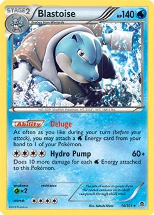 Blastoise - 16/101 (BW Plasma Blast) - Deck Exclusives