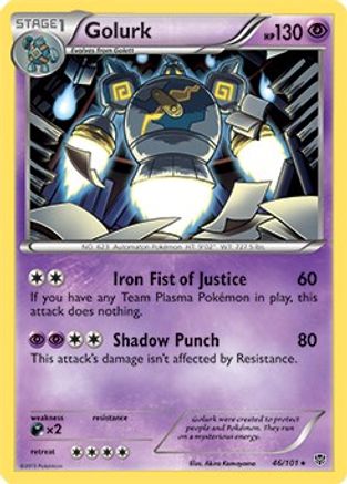 Golurk - 46/101 (BW Plasma Blast) - Deck Exclusives