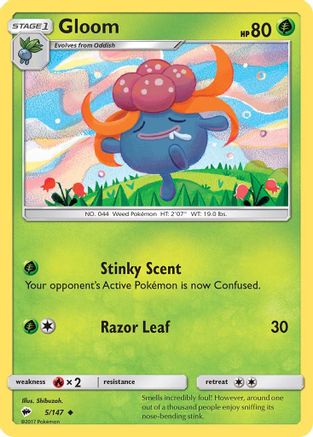 Gloom 5/147 - SM Burning Shadows Reverse Holofoil