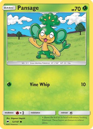Pansage 12/147 - SM Burning Shadows