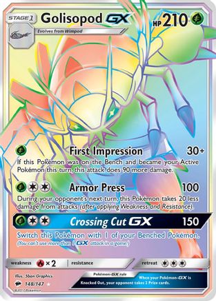 Golisopod GX (Secret)/147 - SM Burning Shadows Holofoil