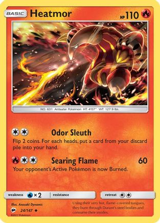 Heatmor 24/147 - SM Burning Shadows Reverse Holofoil