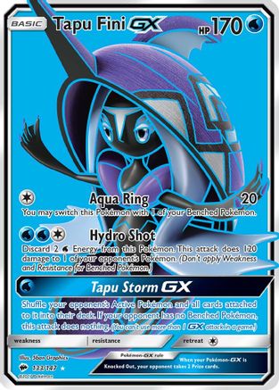 Tapu Fini GX (Full Art)/147 - SM Burning Shadows Holofoil