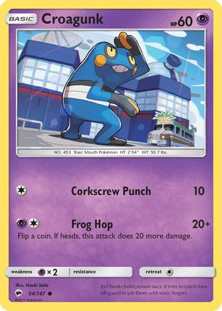 Croagunk 54/147 - SM Burning Shadows