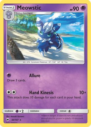 Meowstic 60/147 - SM Burning Shadows