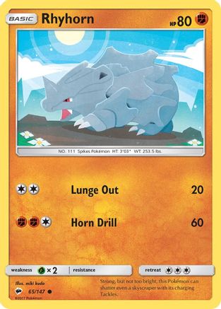Rhyhorn 65/147 - SM Burning Shadows